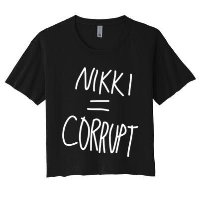 Nikki = Corrupt Women's Crop Top Tee