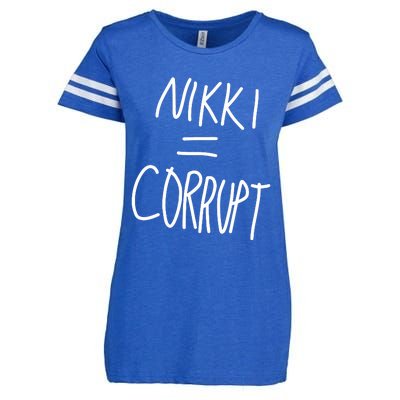 Nikki = Corrupt Enza Ladies Jersey Football T-Shirt