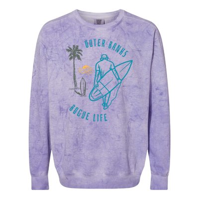 North Carolina NC Beach Bogue Life Colorblast Crewneck Sweatshirt