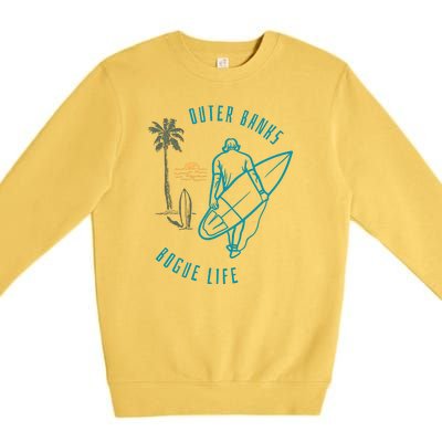 North Carolina NC Beach Bogue Life Premium Crewneck Sweatshirt