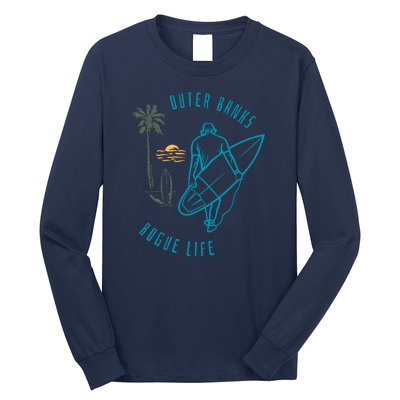 North Carolina NC Beach Bogue Life Long Sleeve Shirt