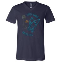 North Carolina NC Beach Bogue Life V-Neck T-Shirt