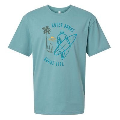 North Carolina NC Beach Bogue Life Sueded Cloud Jersey T-Shirt