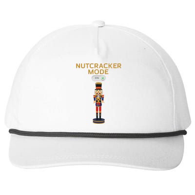 Nutcracker Christmas Nutcracker Mode On Snapback Five-Panel Rope Hat