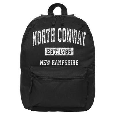 North Conway New Hampshire Nh Vintage Sports Established Des 16 in Basic Backpack