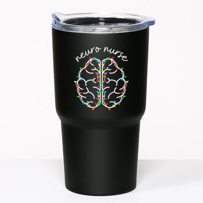 Neuro Crew Nurse Christmas Lights Brain Science Neuroscience Tumbler
