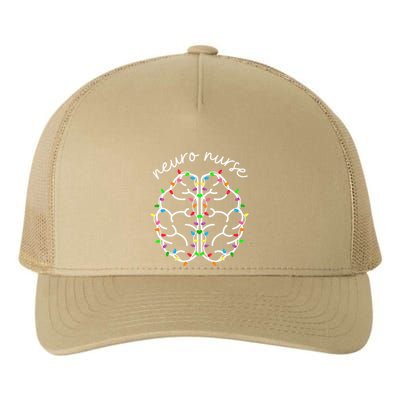 Neuro Crew Nurse Christmas Lights Brain Science Neuroscience Yupoong Adult 5-Panel Trucker Hat