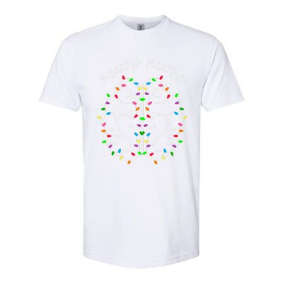 Neuro Crew Nurse Christmas Lights Brain Science Neuroscience Softstyle® CVC T-Shirt