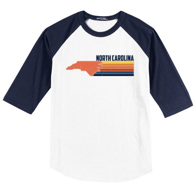 Retro Vintage North Carolina Baseball Sleeve Shirt