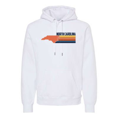 Retro Vintage North Carolina Premium Hoodie