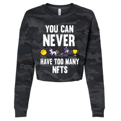 Nft Crypto Non Fungible Token Digital Art Collectibles Token Gift Cropped Pullover Crew