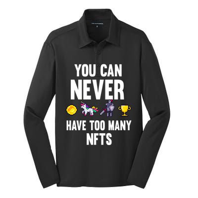 Nft Crypto Non Fungible Token Digital Art Collectibles Token Gift Silk Touch Performance Long Sleeve Polo