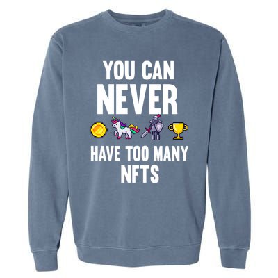 Nft Crypto Non Fungible Token Digital Art Collectibles Token Gift Garment-Dyed Sweatshirt