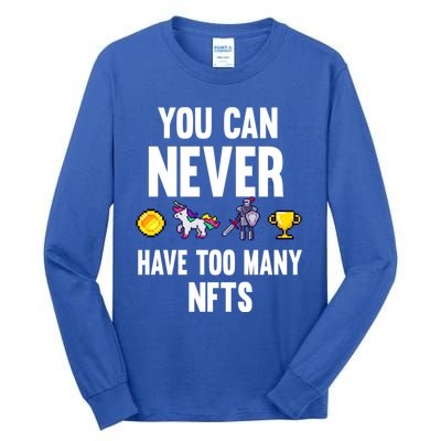 Nft Crypto Non Fungible Token Digital Art Collectibles Token Gift Tall Long Sleeve T-Shirt