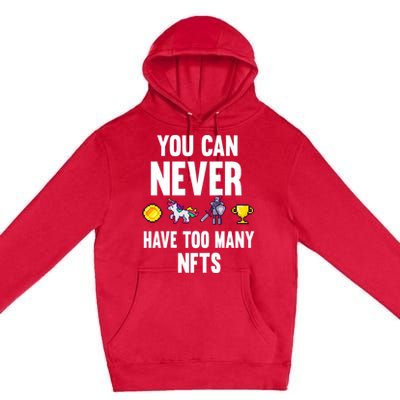 Nft Crypto Non Fungible Token Digital Art Collectibles Token Gift Premium Pullover Hoodie