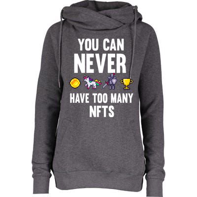 Nft Crypto Non Fungible Token Digital Art Collectibles Token Gift Womens Funnel Neck Pullover Hood