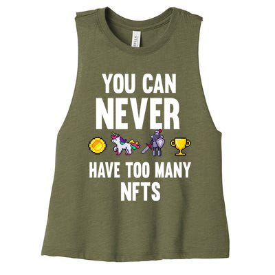 Nft Crypto Non Fungible Token Digital Art Collectibles Token Gift Women's Racerback Cropped Tank