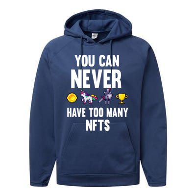 Nft Crypto Non Fungible Token Digital Art Collectibles Token Gift Performance Fleece Hoodie