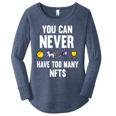 Nft Crypto Non Fungible Token Digital Art Collectibles Token Gift Women's Perfect Tri Tunic Long Sleeve Shirt