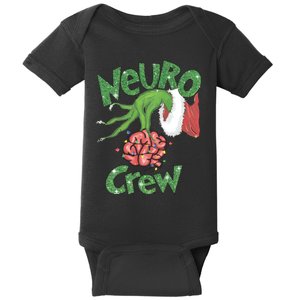 Neuro Crew Nurse Christmas Baby Bodysuit