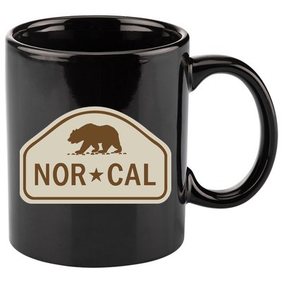 Nor Cal 11oz C Handle Ceramic Mug