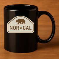 Nor Cal 11oz C Handle Ceramic Mug