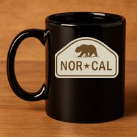 Nor Cal 11oz C Handle Ceramic Mug