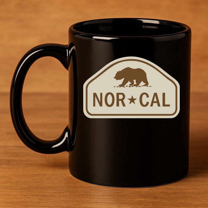 Nor Cal 11oz C Handle Ceramic Mug