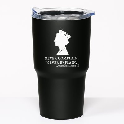 Never Complain Never Explain Queen Ii Elizabeth England Tumbler