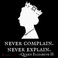 Never Complain Never Explain Queen Ii Elizabeth England Short Acrylic Beanie