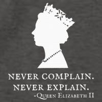 Never Complain Never Explain Queen Ii Elizabeth England Vector Backpack