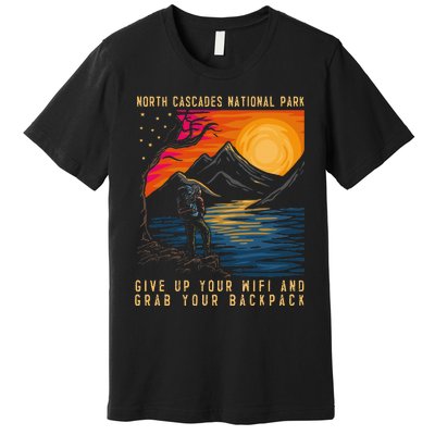 North Cascades National Park Hiker Men & Women Hiking Premium T-Shirt