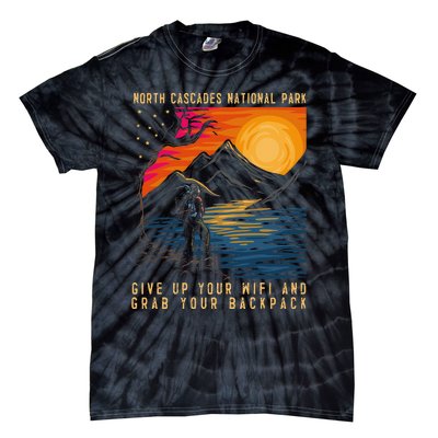 North Cascades National Park Hiker Men & Women Hiking Tie-Dye T-Shirt