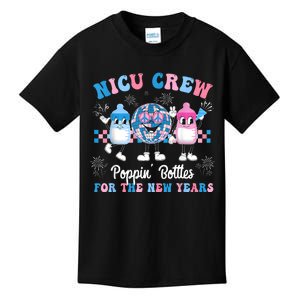 Nicu Crew Nurse Poppin Bottles For The New Years L&D Nurse Kids T-Shirt