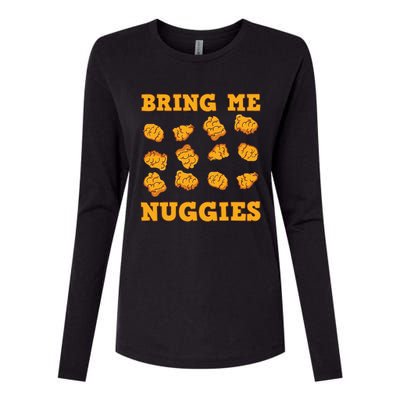 Nuggies Chicken Nugget Fans Nug Eaters Fast Food Lovers Womens Cotton Relaxed Long Sleeve T-Shirt