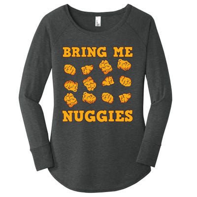 Nuggies Chicken Nugget Fans Nug Eaters Fast Food Lovers Women's Perfect Tri Tunic Long Sleeve Shirt