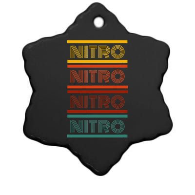 Nitro Car Ceramic Star Ornament