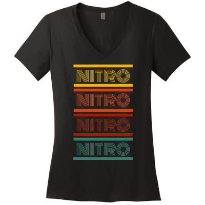 Nitro Car Women's V-Neck T-Shirt