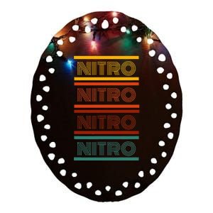 Nitro Car Ceramic Oval Ornament