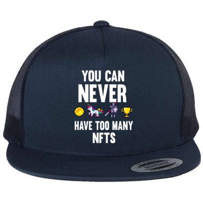 Nft Crypto Non Fungible Token Digital Art Collectibles Token Cool Gift Flat Bill Trucker Hat