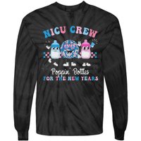 Nicu Crew Nurse Poppin Bottles For The New Years L&D Nurse Tie-Dye Long Sleeve Shirt