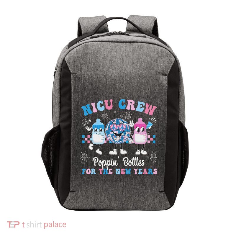 Nicu Crew Nurse Poppin Bottles For The New Years L&D Nurse Vector Backpack
