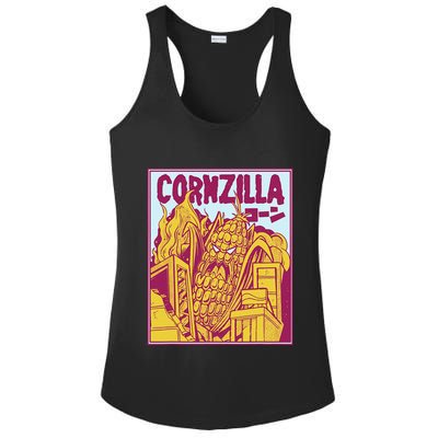 Nebraska Corn Ladies PosiCharge Competitor Racerback Tank