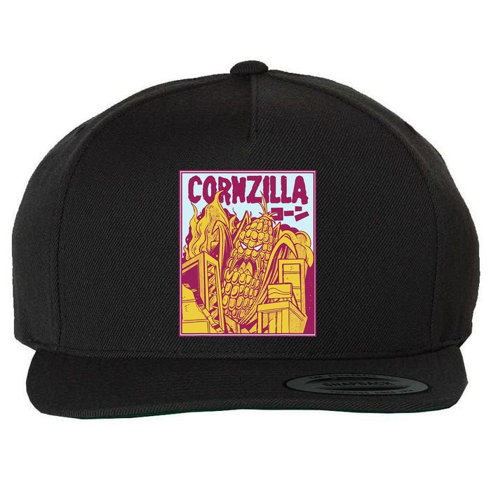 Nebraska Corn Wool Snapback Cap