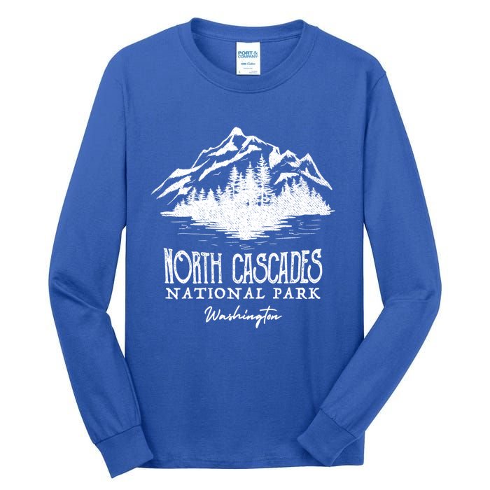 North Cascades National Park Mountain Design Cute Gift Tall Long Sleeve T-Shirt