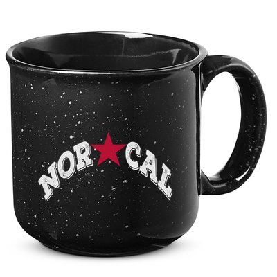Northern California Norcal Nexa Rust Font Style Gift 15oz Campfire Ceramic Mug