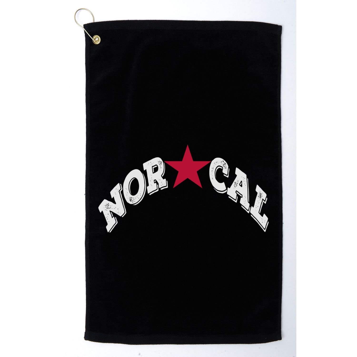 Northern California Norcal Nexa Rust Font Style Gift Golf Towel