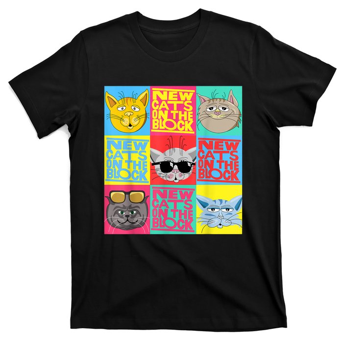 New Cats On He Block Funny Pop Culture Cat Hemed Party T-Shirt