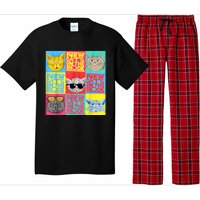 New Cats On He Block Funny Pop Culture Cat Hemed Party Pajama Set