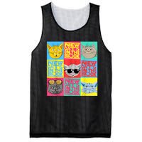 New Cats On He Block Funny Pop Culture Cat Hemed Party Mesh Reversible Basketball Jersey Tank